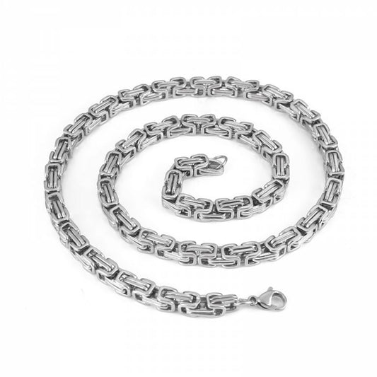 Kedjehalsband "Torslunda" - King Chain - Silver