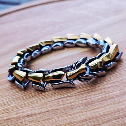 Armband "Dragon massiv" Dualtone