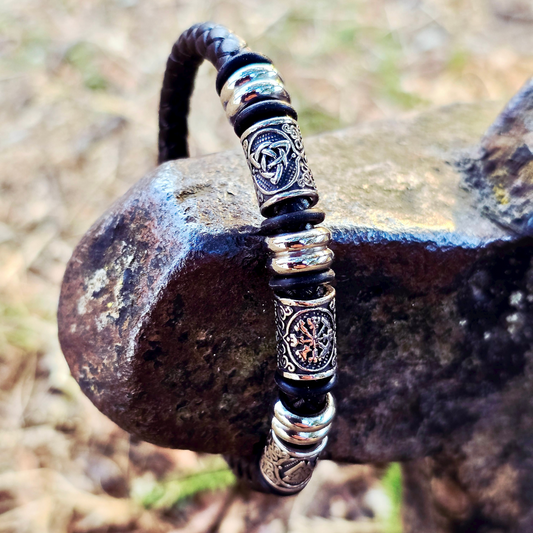 Lederarmband "Viking-Amulett"