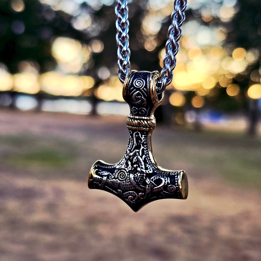 Halskette „Mjölnir Asgard-Knoten“