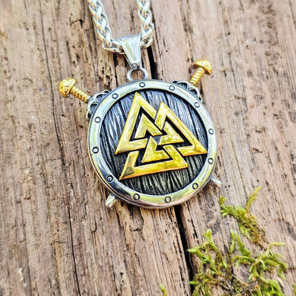 Halsband "Valknut Shield" (2025) Dualtone