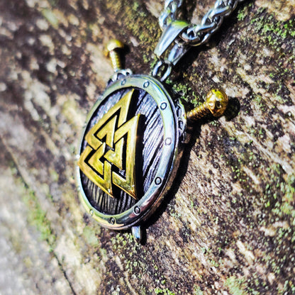 Halsband "Valknut Shield" (2025) Dualtone