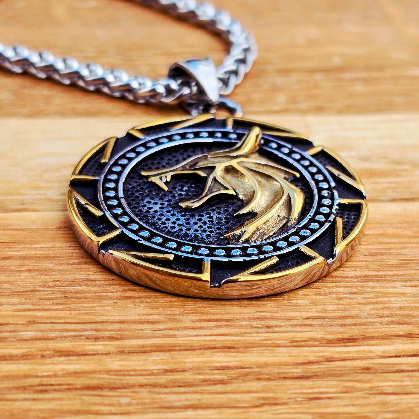 Halsband ”Fenrir – The Wolf of Fate” Dualtone