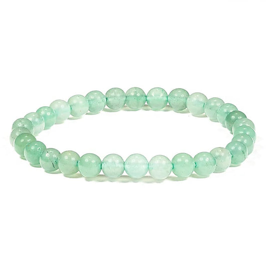Armband Grüner Aventurin, 6mm Perlen