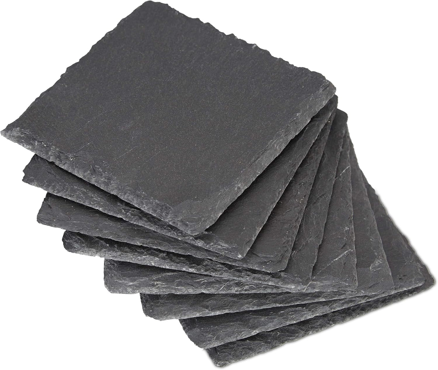 Glasunderlägg skiffer 10x10cm