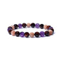 Armband „Tigerauge, Sonnenstein &amp; Amethyst“