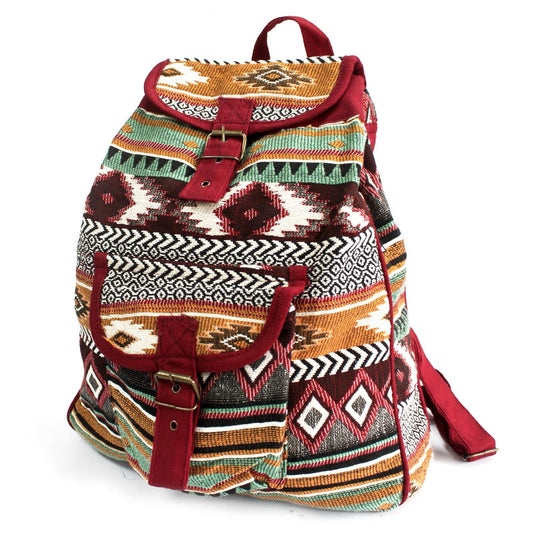 Jacquard Rucksack – Natürlich &amp; Einzigartig - Braun