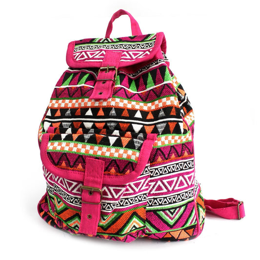 Jacquard-Rucksack – Natürlich &amp; Einzigartig - Rosa