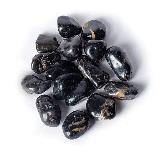 Schwarzer Onyx Trommelsteine A-Qualität 