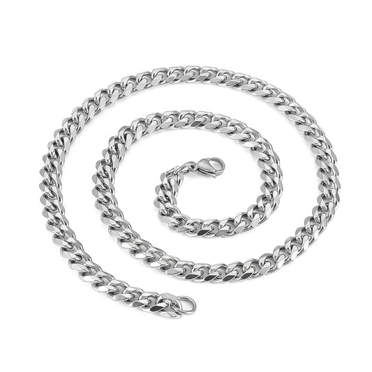 Gliederkette – Edelstahl, Silber