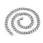 Linkchain necklace – stainless steel, silver