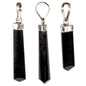 Edelsteinpendant Schwarzer Turmalin, 925 Sterling Silber 