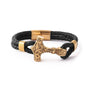 Lederarmband Mjölnir – verschiedene Farben