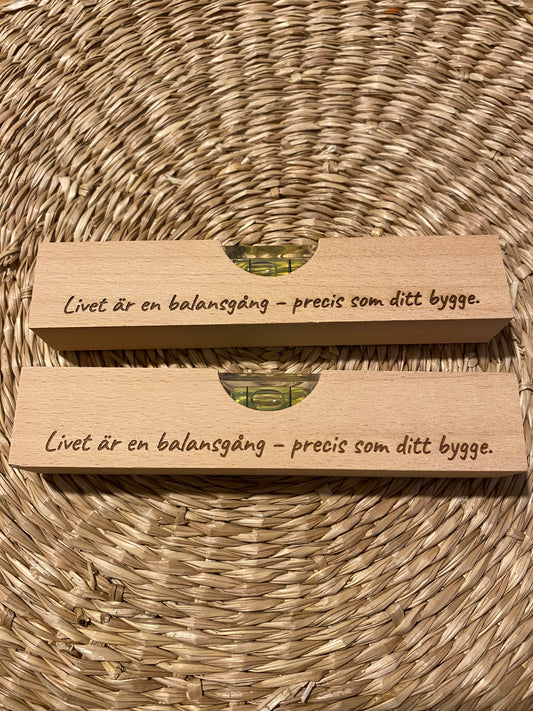 Mini-Wasserwaage mit persönlicher Gravur