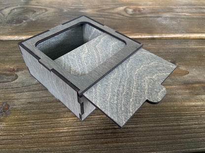 Box mit Schiebedeckel - geölt - verschiedene Größen