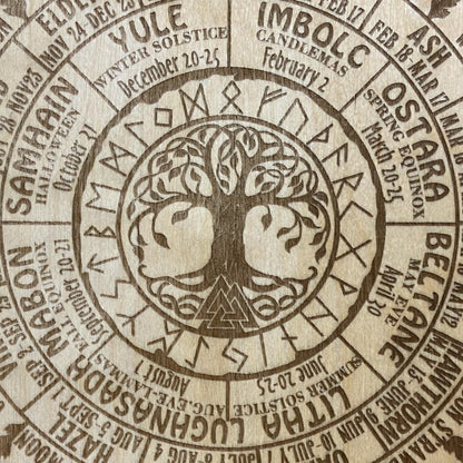 Wanddekoration „Lebensbaum und Jahreskreis“