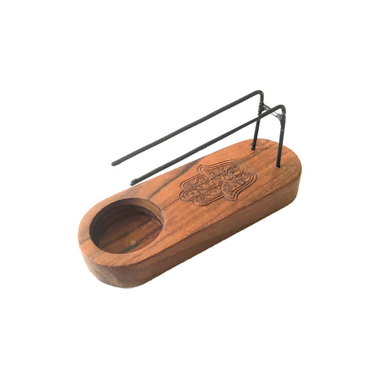 Palo Santo Halter – Hamsa-Symbol in Teakholz