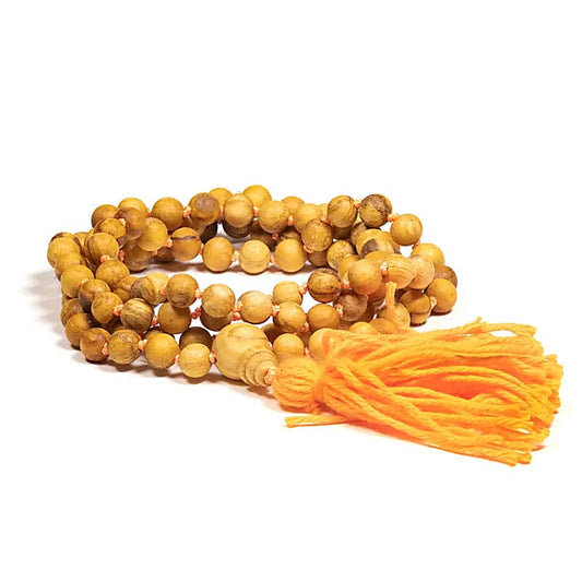 Palo Santo Mala mit Guru-Perle + Knoten
