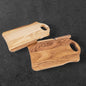 Schneidebrett aus FSC-zertifiziertem Eschenholz mit herzförmigem Griff – 26 x 16 x 1,5 cm