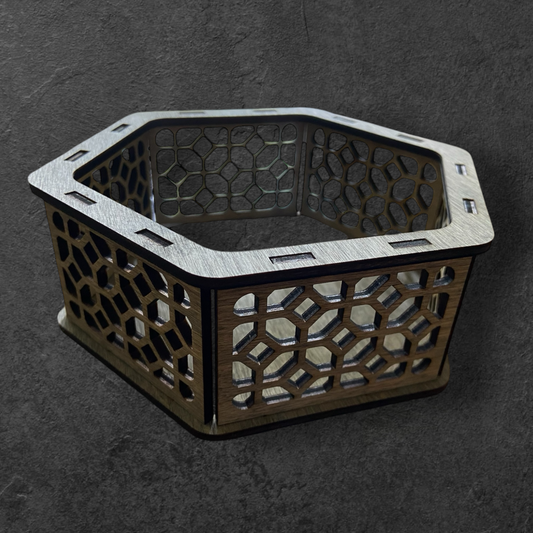 Box sechseckig - geölt