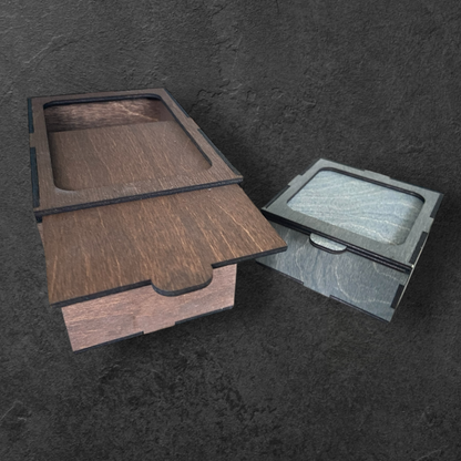 Box mit Schiebedeckel - geölt - verschiedene Größen
