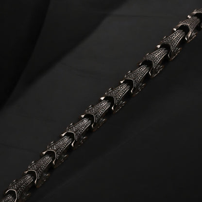 Armband „Fafnir-Drache“ – 304 Edelstahl – Schwarz