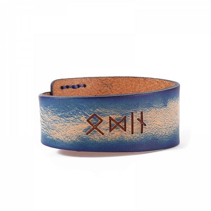 „Odin“ Armband aus Premium-Leder, erhältlich in mehreren Farben