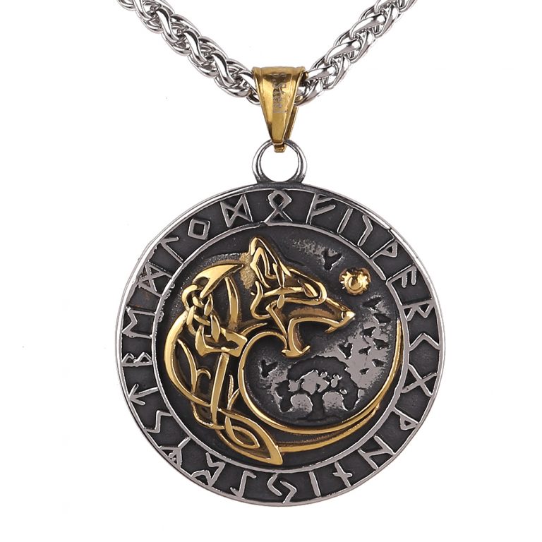 Halskette „Sköll“ der Wolf