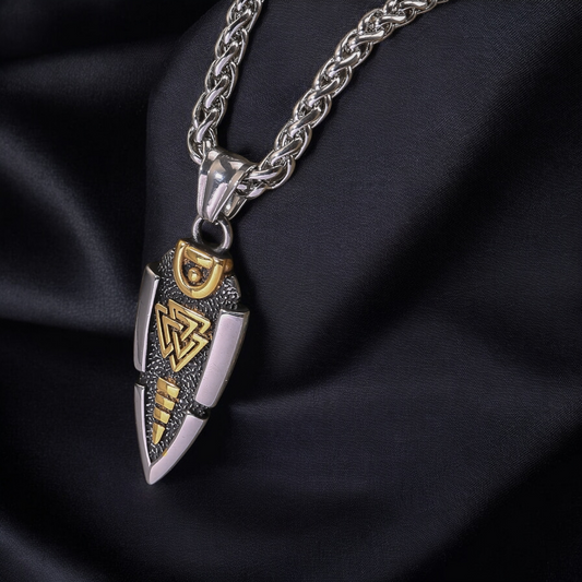 Halskette "Valknut-Pfeilspitze" (2025)