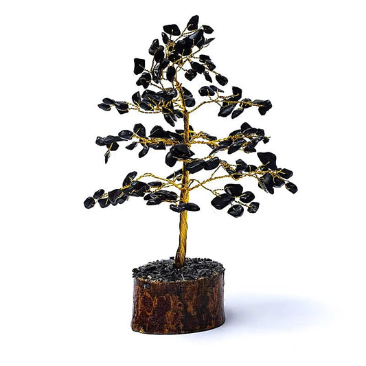 Edelsteinbaum 180mm „Schwarzer Achat“